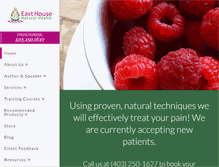 Tablet Screenshot of easthousecentre.com